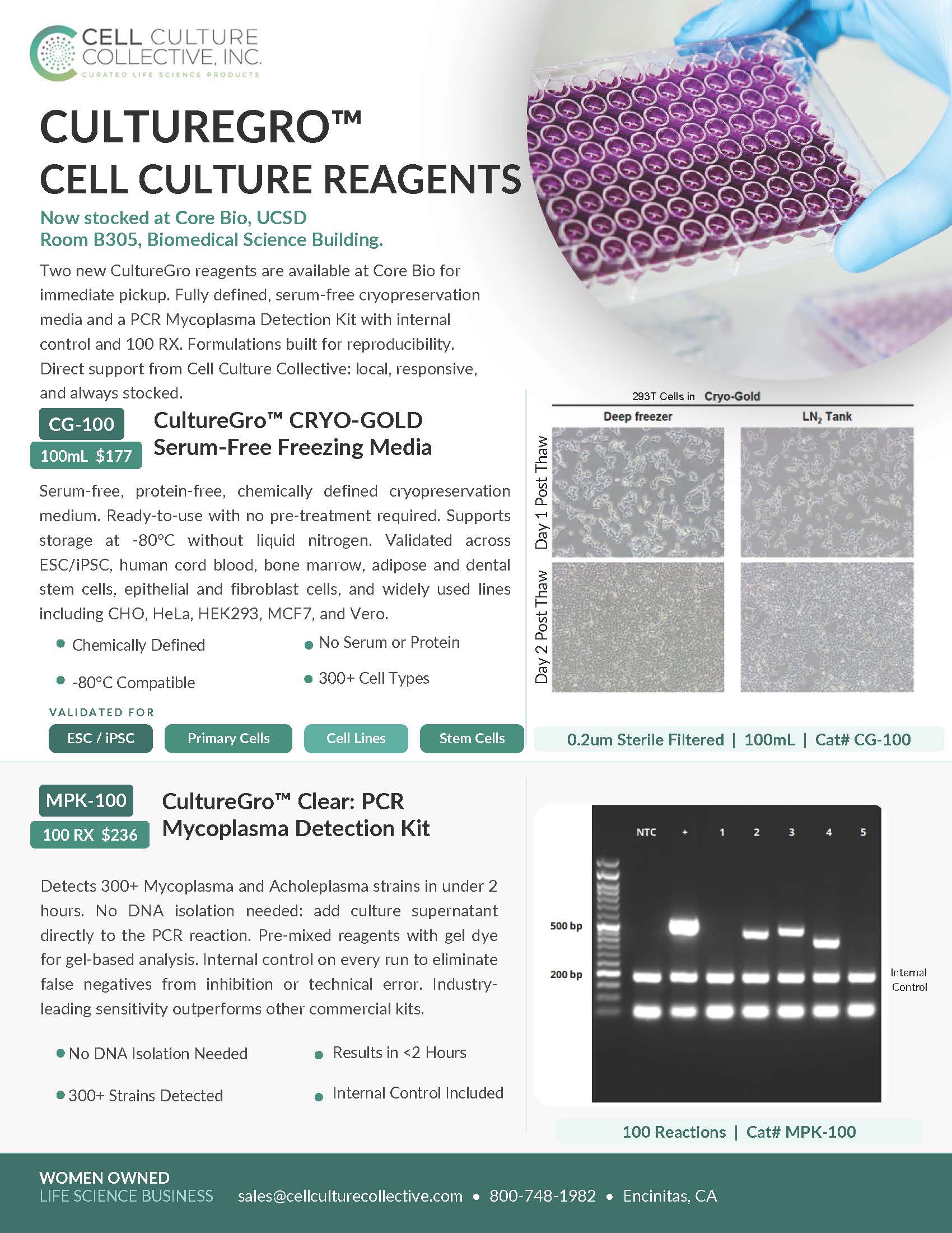 CultureGro Cell Culture Reagents